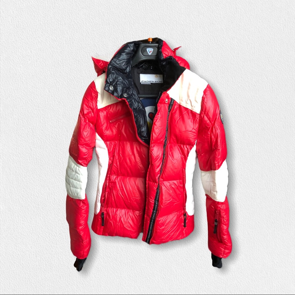 🎁 Rossignol JCC red down ski snowboard jacket S - Picture 4 of 6
